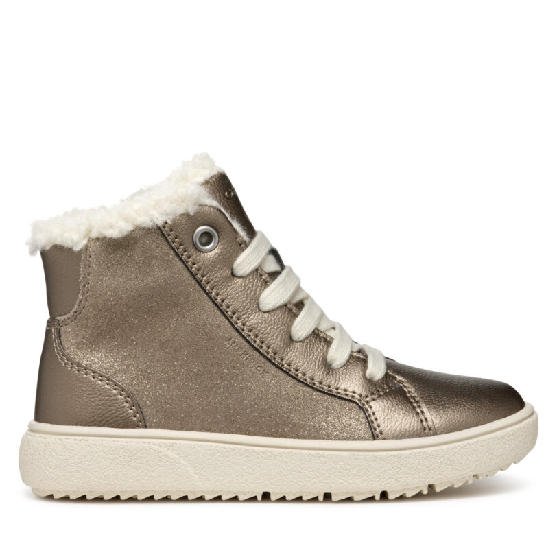 Зимни обувки Geox J Theleven Girl B Ab J46HTA 077BC C9006 D Сив цвят на ниска цена