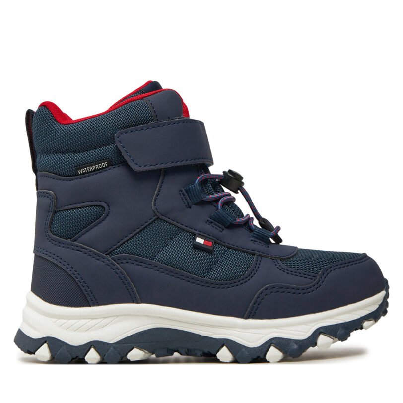 Зимни обувки Tommy Hilfiger Fur Boot T1X5-33710-1492 S Тъмносин цвят на ниска цена