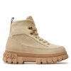 Зимни обувки Tommy Hilfiger Lace-Up Bootie T3A5-33602-1698 M Бежов цвят на ниска цена