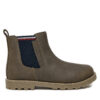 Зимни обувки Tommy Hilfiger T1X5-33700-0124 S Зелен цвят на ниска цена