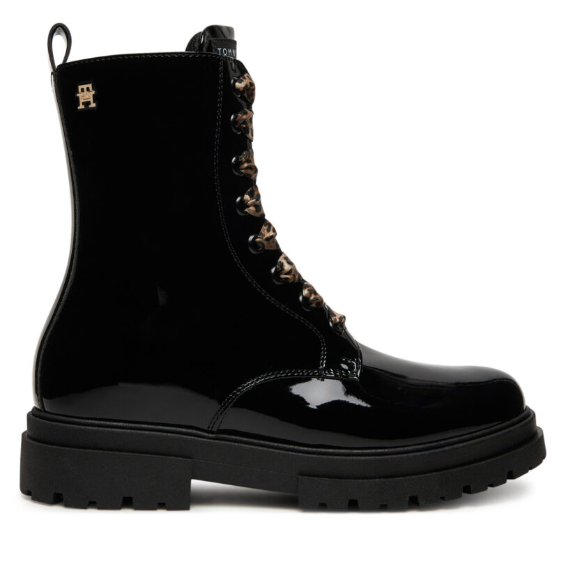 Зимни обувки Tommy Hilfiger T4A5-34026-0775 D Черен цвят на ниска цена