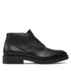 Зимни обувки Tommy Hilfiger Tl Lth Boot FM0FM05265 Черен цвят на ниска цена