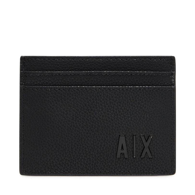 Калъф за кредитни карти Armani Exchange 958053 3F892 00020 Черен цвят на ниска цена