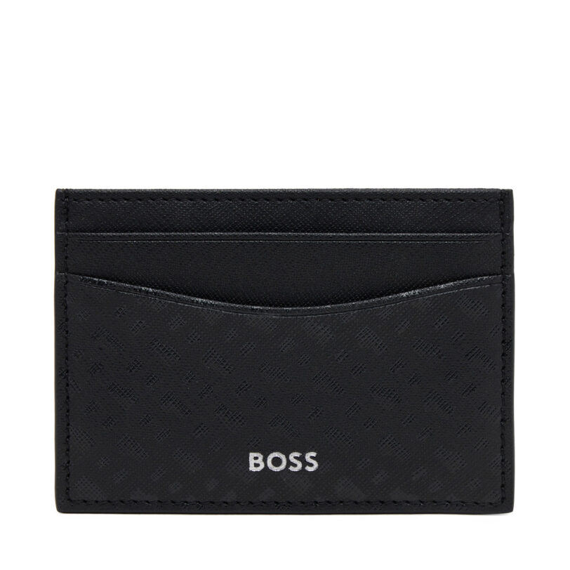 Калъф за кредитни карти BOSS 50542389 Черен цвят на ниска цена