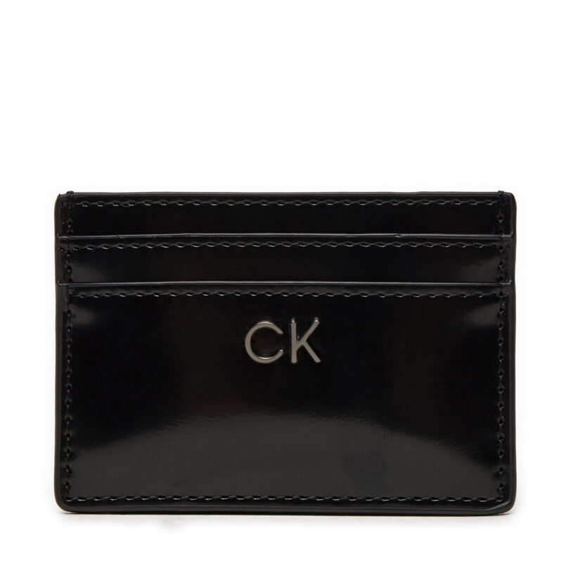 Калъф за кредитни карти Calvin Klein Ck Daily Slim K60K612428 Черен цвят на ниска цена