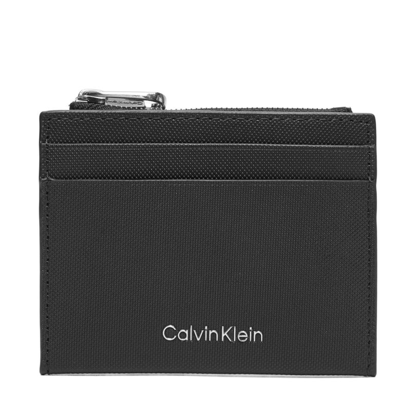 Калъф за кредитни карти Calvin Klein Ck Must Cardholder LV04D1044G Черен цвят на ниска цена