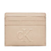 Калъф за кредитни карти Calvin Klein Jeans Sculpted Cardcase K60K612747 Бежов цвят на ниска цена