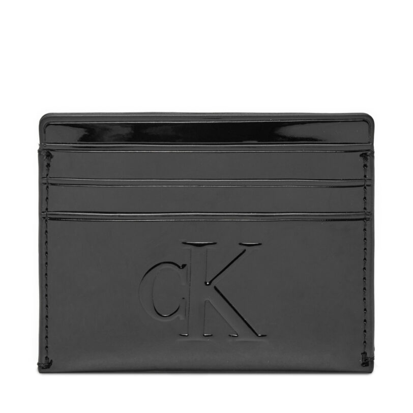 Калъф за кредитни карти Calvin Klein Jeans Sculpted Cardcase6cc Im K60K613126 Черен цвят на ниска цена