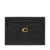 Калъф за кредитни карти Coach CM436 Черен цвят на ниска цена