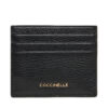 Калъф за кредитни карти Coccinelle MW5 Metallic Soft E2 MW5 12 95 01 Черен цвят на ниска цена