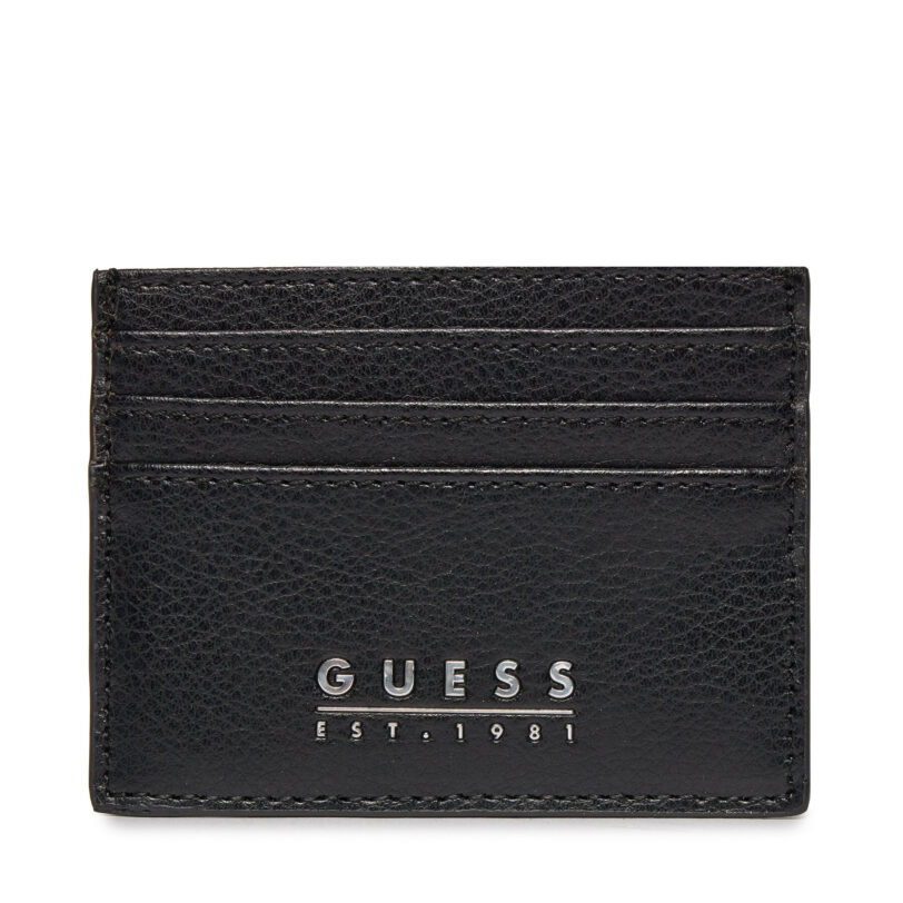 Калъф за кредитни карти Guess Fidenza Slg SMFIDA LEA25 Черен цвят на ниска цена