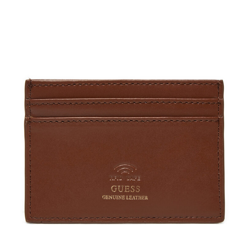 Калъф за кредитни карти Guess RW1693 P4401 Кафяв цвят на ниска цена