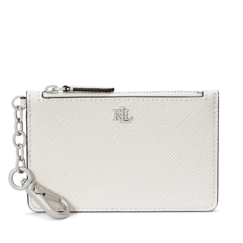 Калъф за кредитни карти LAUREN RALPH LAUREN 432966789001 Бял цвят на ниска цена