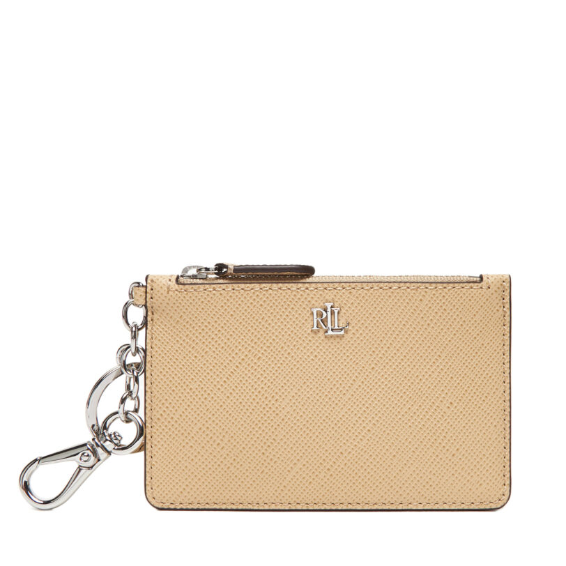 Калъф за кредитни карти LAUREN RALPH LAUREN 432966789009 Бежов цвят на ниска цена