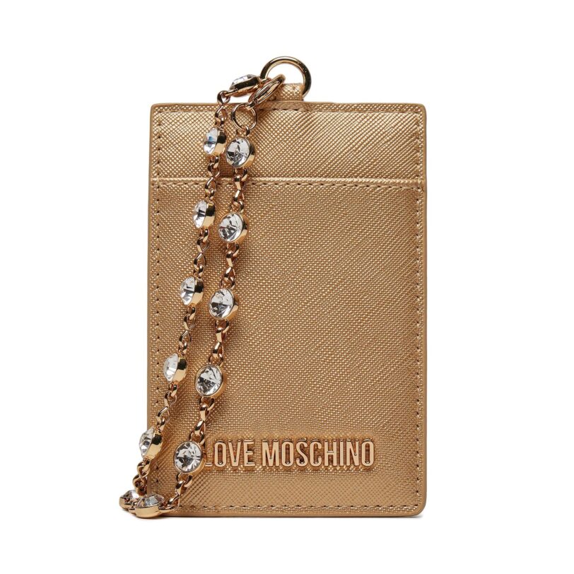 Калъф за кредитни карти LOVE MOSCHINO JC5853PP4IK2390A Златист цвят на ниска цена