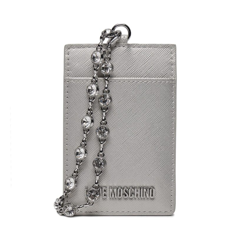 Калъф за кредитни карти LOVE MOSCHINO JC5853PP4IK2390B Сребрист цвят на ниска цена