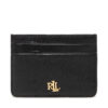Калъф за кредитни карти Lauren Ralph Lauren Slim Card 432876732001 Черен цвят на ниска цена