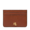 Калъф за кредитни карти Lauren Ralph Lauren Slim Card 432876732002 Кафяв цвят на ниска цена