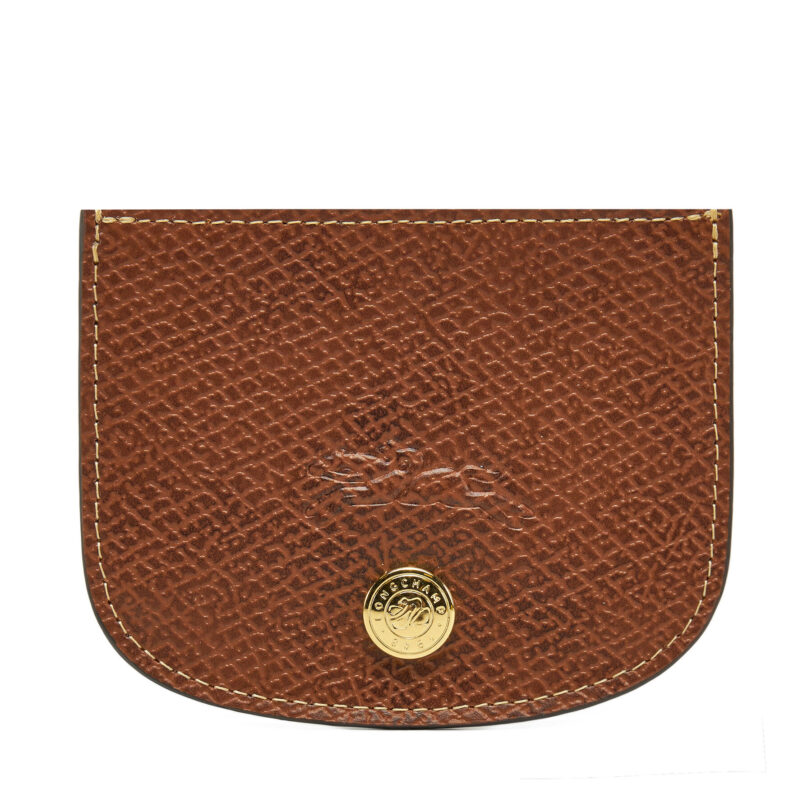 Калъф за кредитни карти Longchamp 30031HYZ Кафяв цвят на ниска цена