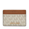 Калъф за кредитни карти MICHAEL Michael Kors 32F1GJ6D0B Екрю цвят на ниска цена