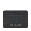 Калъф за кредитни карти MICHAEL Michael Kors 32F8SF6D1L Черен цвят на ниска цена