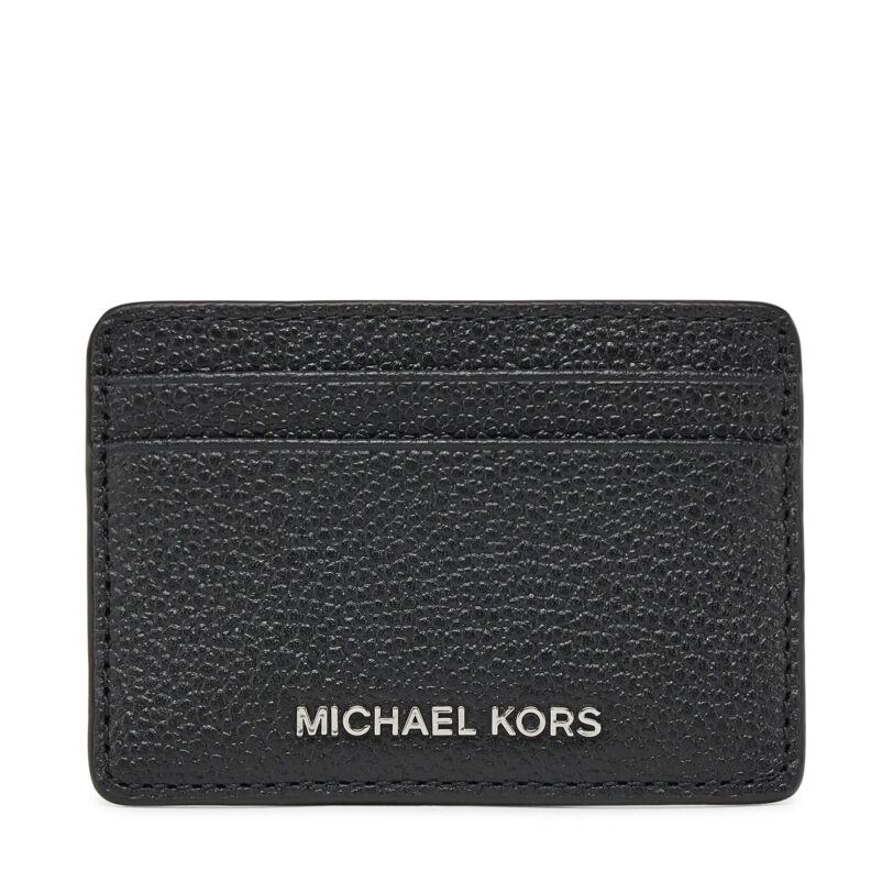 Калъф за кредитни карти MICHAEL Michael Kors 32F8SF6D1L Черен цвят на ниска цена