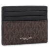 Калъф за кредитни карти MICHAEL Michael Kors Greyson 39F9LGYD2B Черен цвят на ниска цена