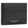Калъф за кредитни карти MICHAEL Michael Kors Tall Card Case 39F6LHRD2L Черен цвят на ниска цена