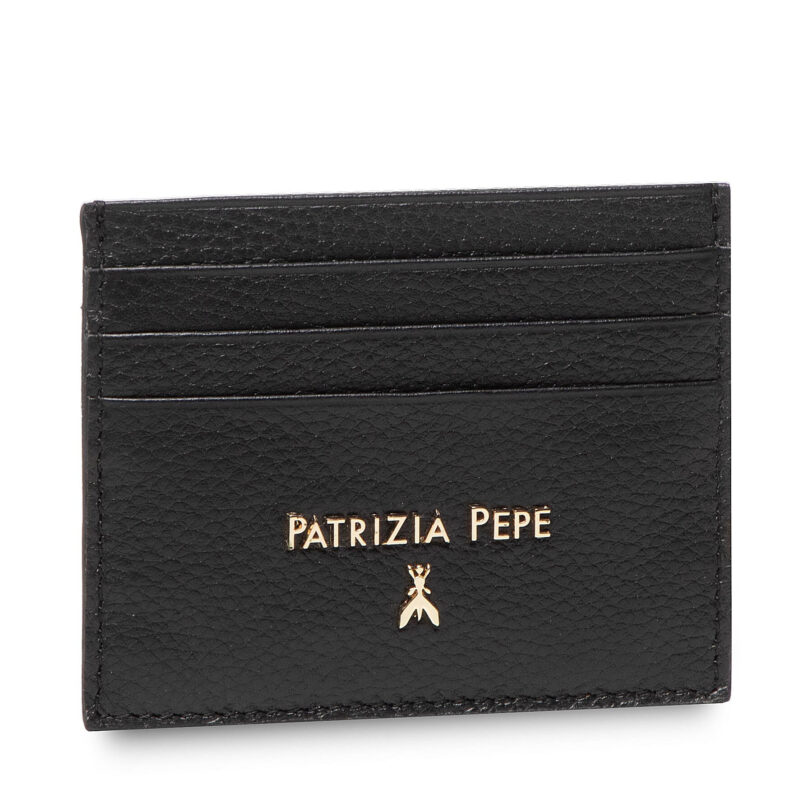Калъф за кредитни карти Patrizia Pepe CQ7001/L001-K103 Черен цвят на ниска цена