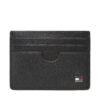 Калъф за кредитни карти Tommy Hilfiger Th Flag Cc Holder AM0AM13517 Черен цвят на ниска цена