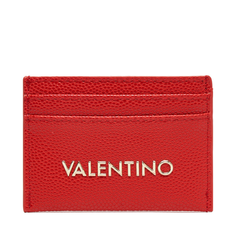 Калъф за кредитни карти Valentino VPS1R421G Червен цвят на ниска цена