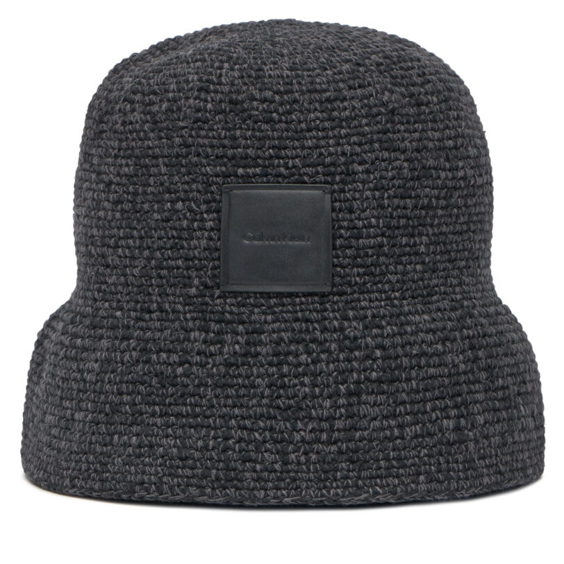 Капела Calvin Klein Crochet Bucket LV04K5064G Черен цвят на ниска цена