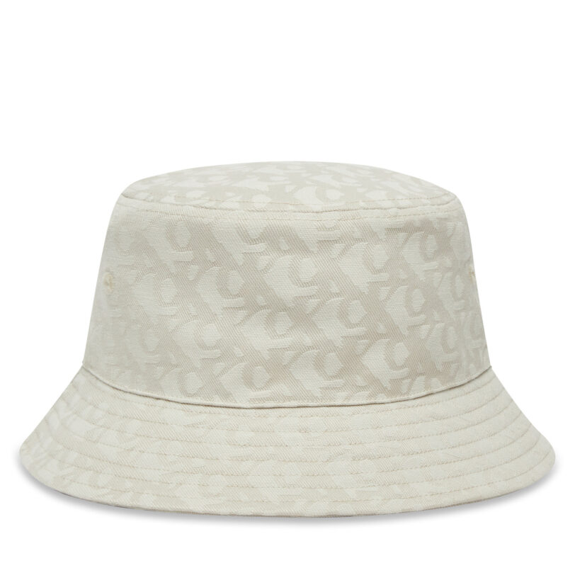 Капела Calvin Klein Logo Jacquard Bucket Hat LV04K5059G Бежов цвят на ниска цена