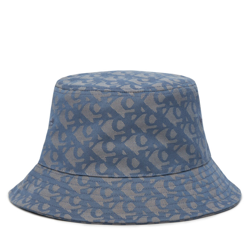 Капела Calvin Klein Logo Jacquard Bucket Hat LV04K5059G Син цвят на ниска цена