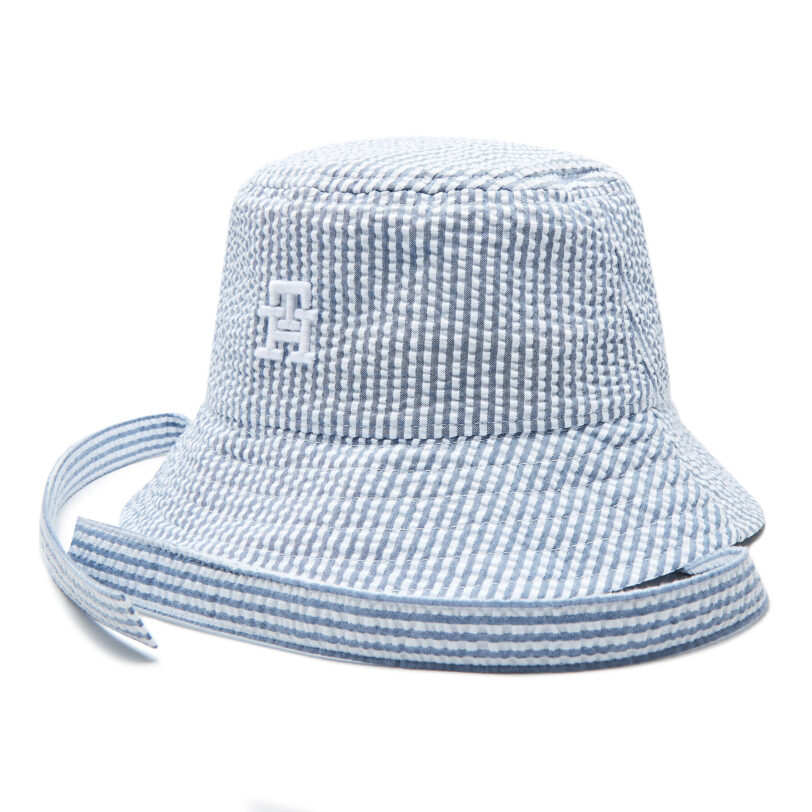 Капела Tommy Hilfiger AU0AU01675 Светлосиньо цвят на ниска цена