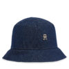 Капела Tommy Hilfiger Elevated Chic Denim Bucket Hat AW0AW17133 Тъмносин цвят на ниска цена