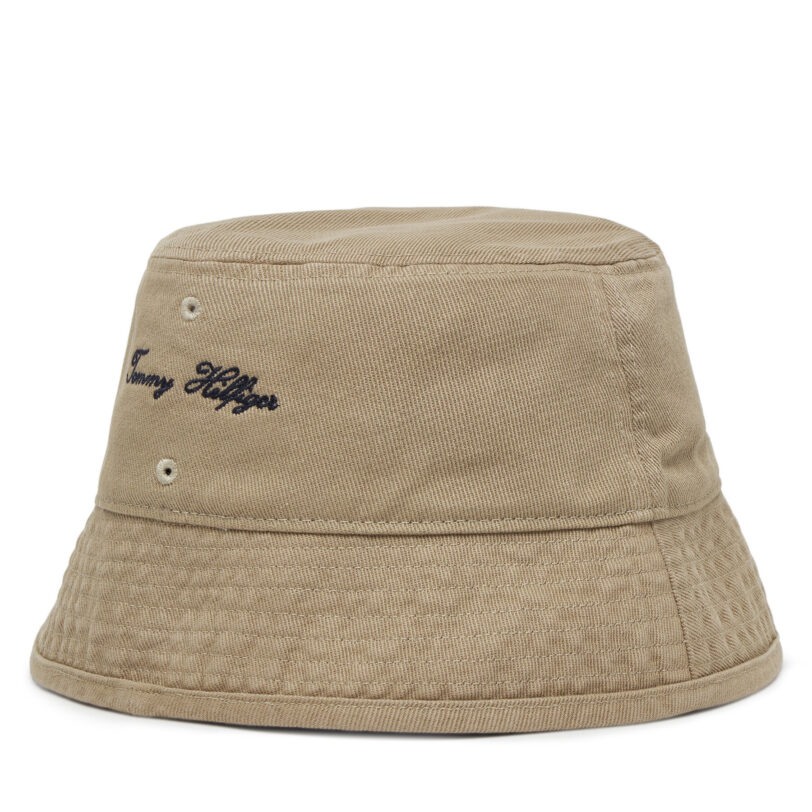 Капела Tommy Hilfiger Seasonal Flag Bucket AM0AM13384 Бежов цвят на ниска цена
