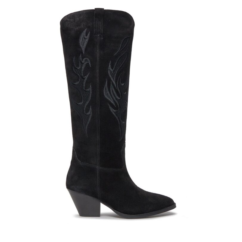 Каубойски обувки Bronx High boots 14297-C Черен цвят на ниска цена
