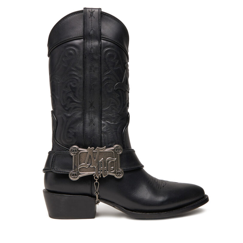 Каубойски обувки Naked Wolfe THE OUTLAW BOOT Черен цвят на ниска цена