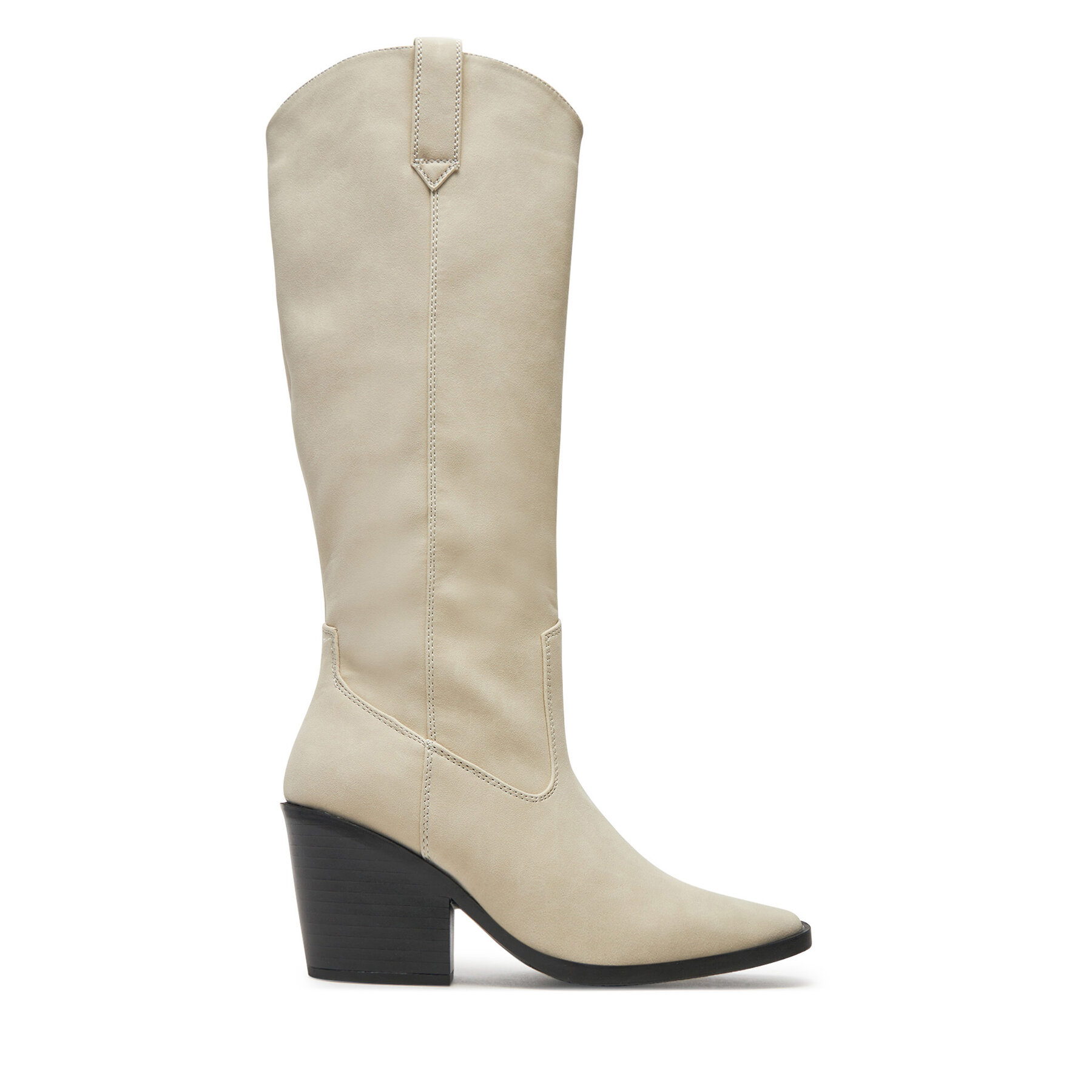 Каубойски обувки ONLY 15329859 Екрю цвят на ниска цена