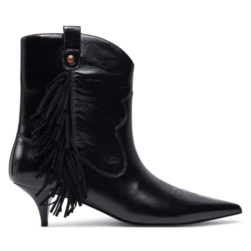 Каубойски обувки PINKO Ada 12 SD0099 P043 Черен цвят на ниска цена