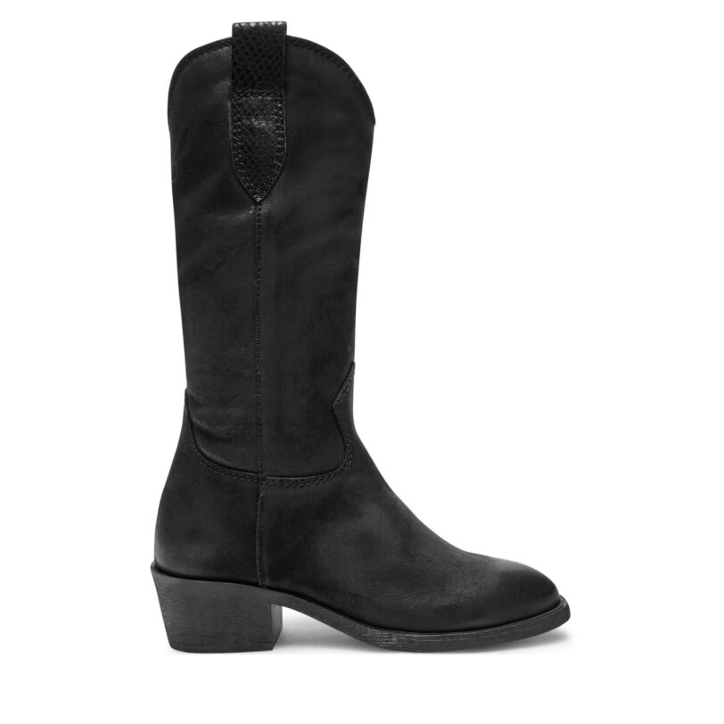 Каубойски обувки Tamaris 1-25706-43 Черен цвят на ниска цена