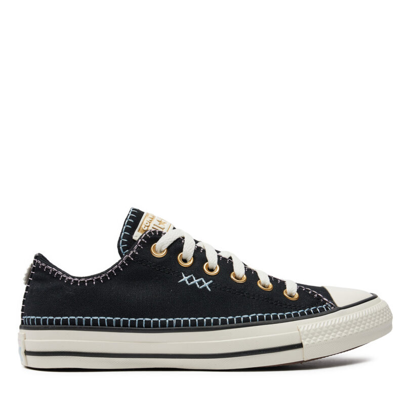 Кецове Converse Chuck Taylor All Star Crafted Stitching Ox A07546C Черен цвят на ниска цена