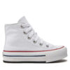 Кецове Converse Chuck Taylor All Star Eva Lift Canvas Platform 372860C Бял цвят на ниска цена