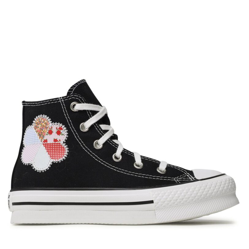 Кецове Converse Chuck Taylor All Star Eva Lift Hi A05166C Черен цвят на ниска цена