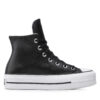 Кецове Converse Chuck Taylor All Star Lift Clean Hi 561675C Черен цвят на ниска цена