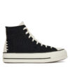 Кецове Converse Chuck Taylor All Star Lift Platform Crafted Laces A12552C Черен цвят на ниска цена