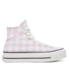 Кецове Converse Chuck Taylor All Star Lift Platform Gingham A13663C Розов цвят на ниска цена