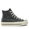 Кецове Converse Chuck Taylor All Star Lift Platform Glitter A09551C 401 Черен цвят на ниска цена