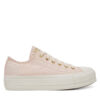 Кецове Converse Chuck Taylor All Star Lift Platform Gold A12584C Розов цвят на ниска цена